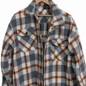 Gray and Brown Plaid Jacket
